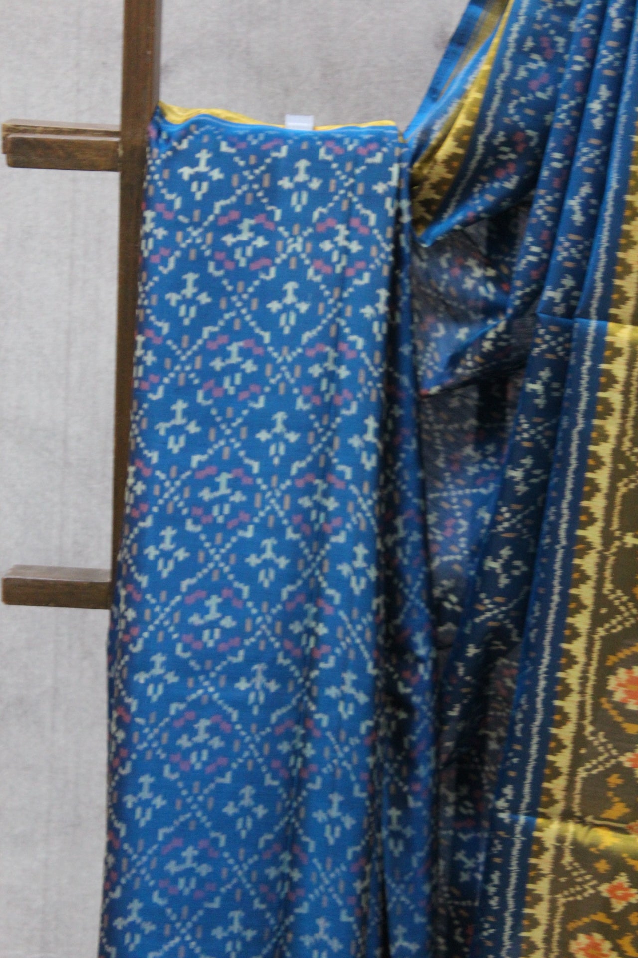 Peacock Blue Rajkot Patola Silk Saree-SRPBRPSS322
