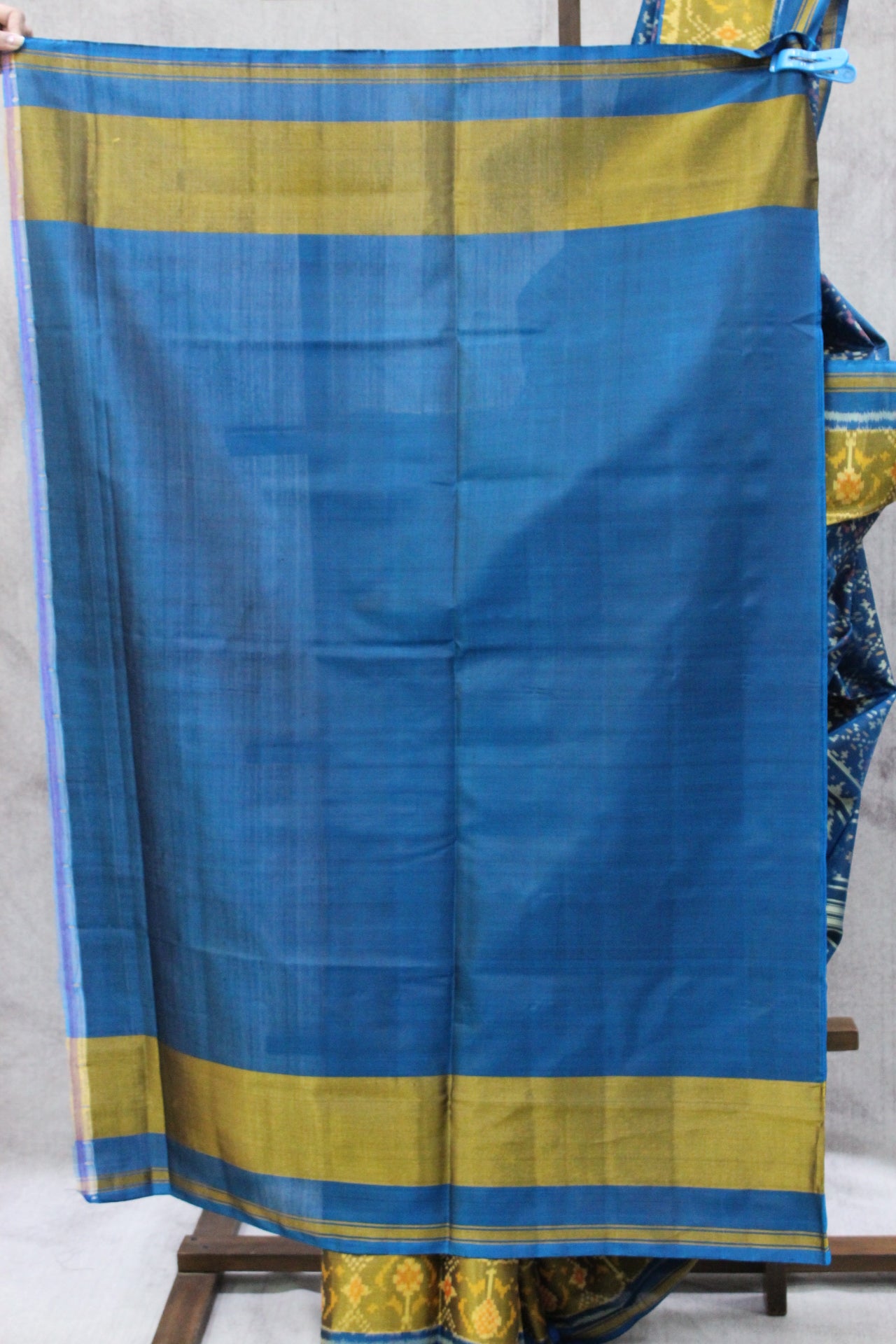 Peacock Blue Rajkot Patola Silk Saree-SRPBRPSS322