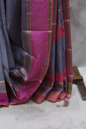 Dusty Lavender Kanjeevaram Silk Saree (DEFECT) - SRDLKSS65-PI