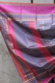 Dusty Lavender Kanjeevaram Silk Saree (DEFECT) - SRDLKSS65-PI