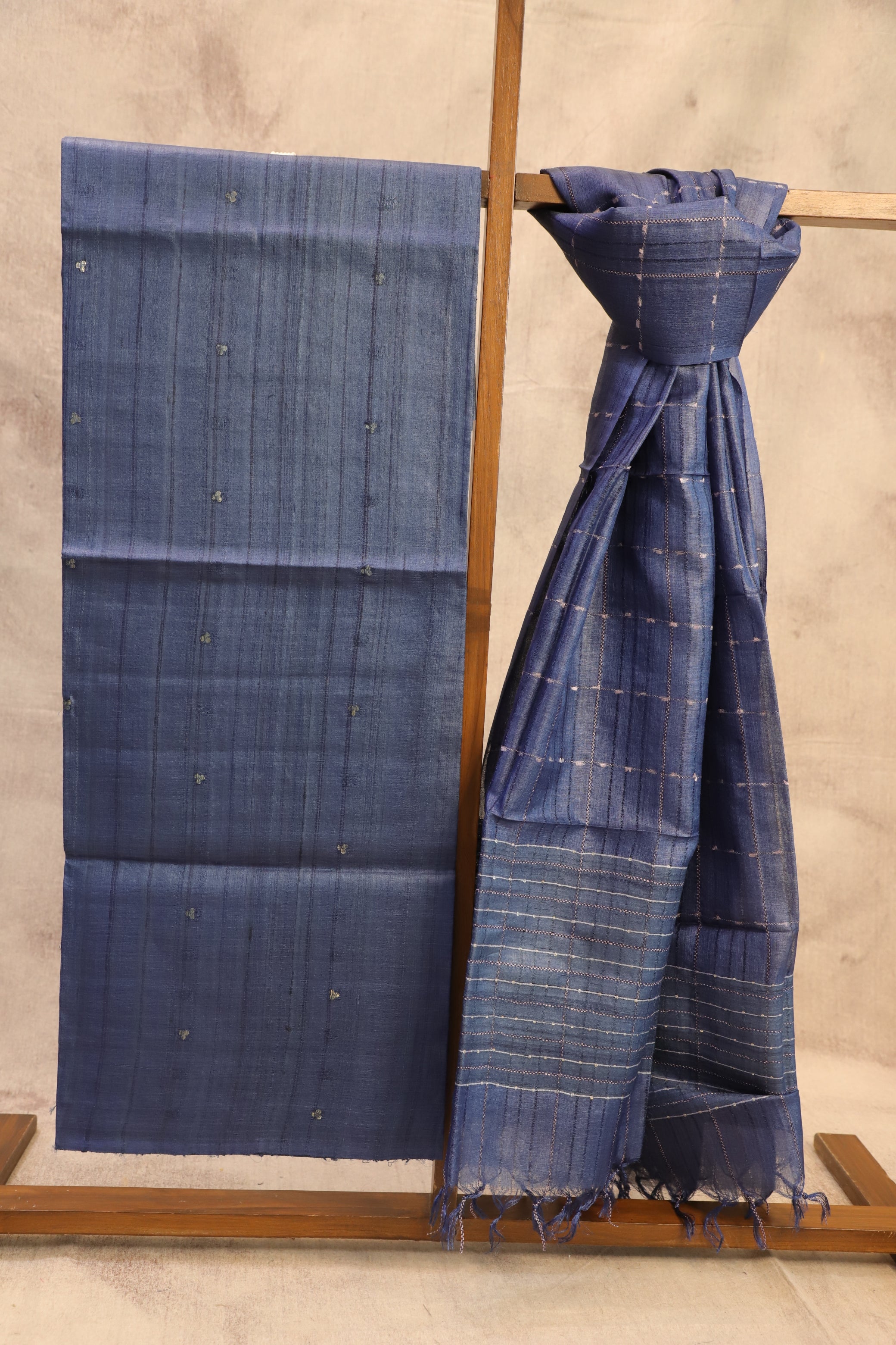 PURE DESI TUSSAR SILK DRESS MATERIAL-TSD33 – Gayathri Reddy Traditional  Designer Studio