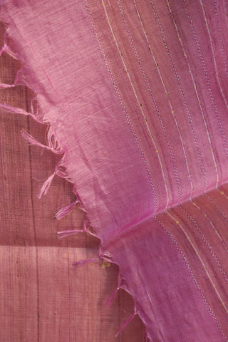 Mauve Pink Tussar Silk Dress Material - SRMPTSDM44