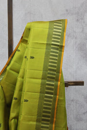Olive Green Kanjeevaram Silk Saree - SROGKSS636