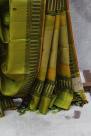 Olive Green Kanjeevaram Silk Saree - SROGKSS636