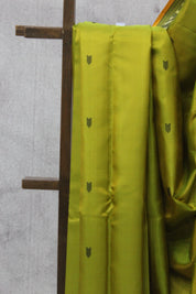 Olive Green Kanjeevaram Silk Saree - SROGKSS636