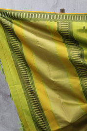 Olive Green Kanjeevaram Silk Saree - SROGKSS636