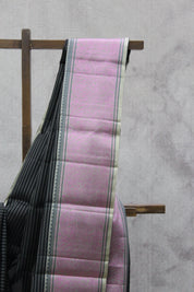 Black Kanjeevaram Silk Saree-SRBKSS628