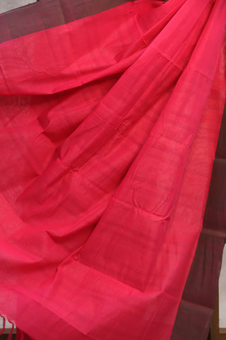 Dark Pink Kanchi Cotton Saree - SRDPKCS72