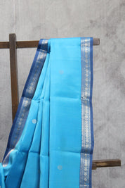 Blue Kanjeevaram Silk Saree-SRBKSS605