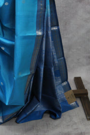 Blue Kanjeevaram Silk Saree-SRBKSS605