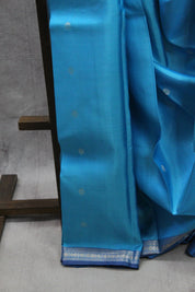 Blue Kanjeevaram Silk Saree-SRBKSS605
