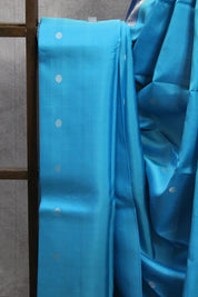 Blue Kanjeevaram Silk Saree-SRBKSS605