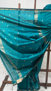Rama Green Maheshwari Saree - SRRGMS698
