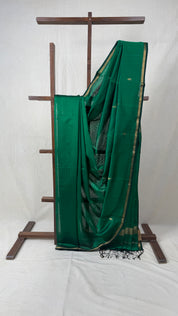 Green Maheshwari Saree - SRGMS696