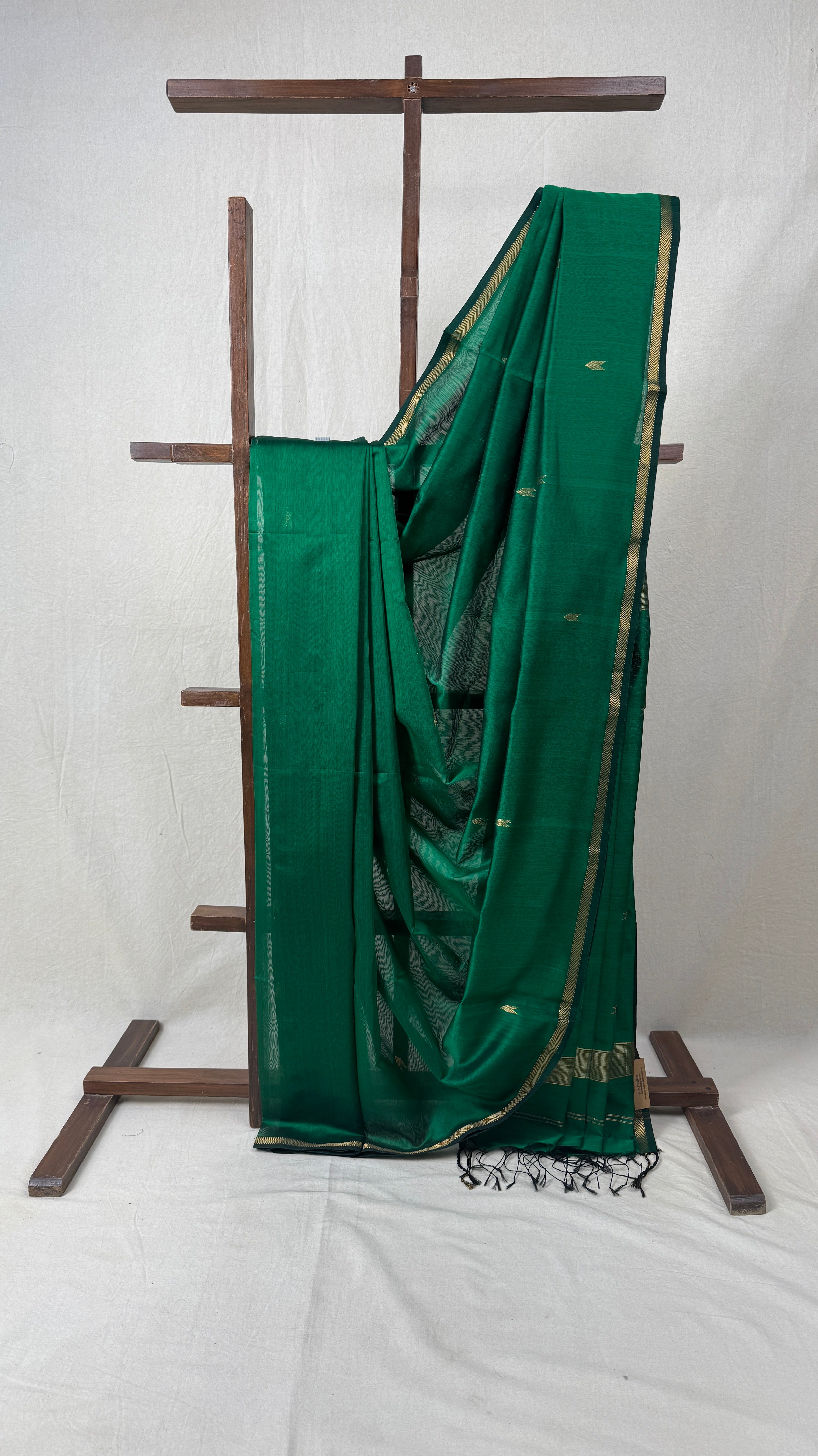 Green Maheshwari Saree - SRGMS696