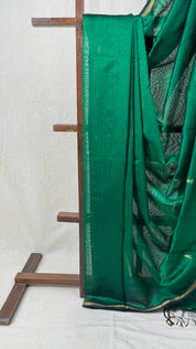 Green Maheshwari Saree - SRGMS696