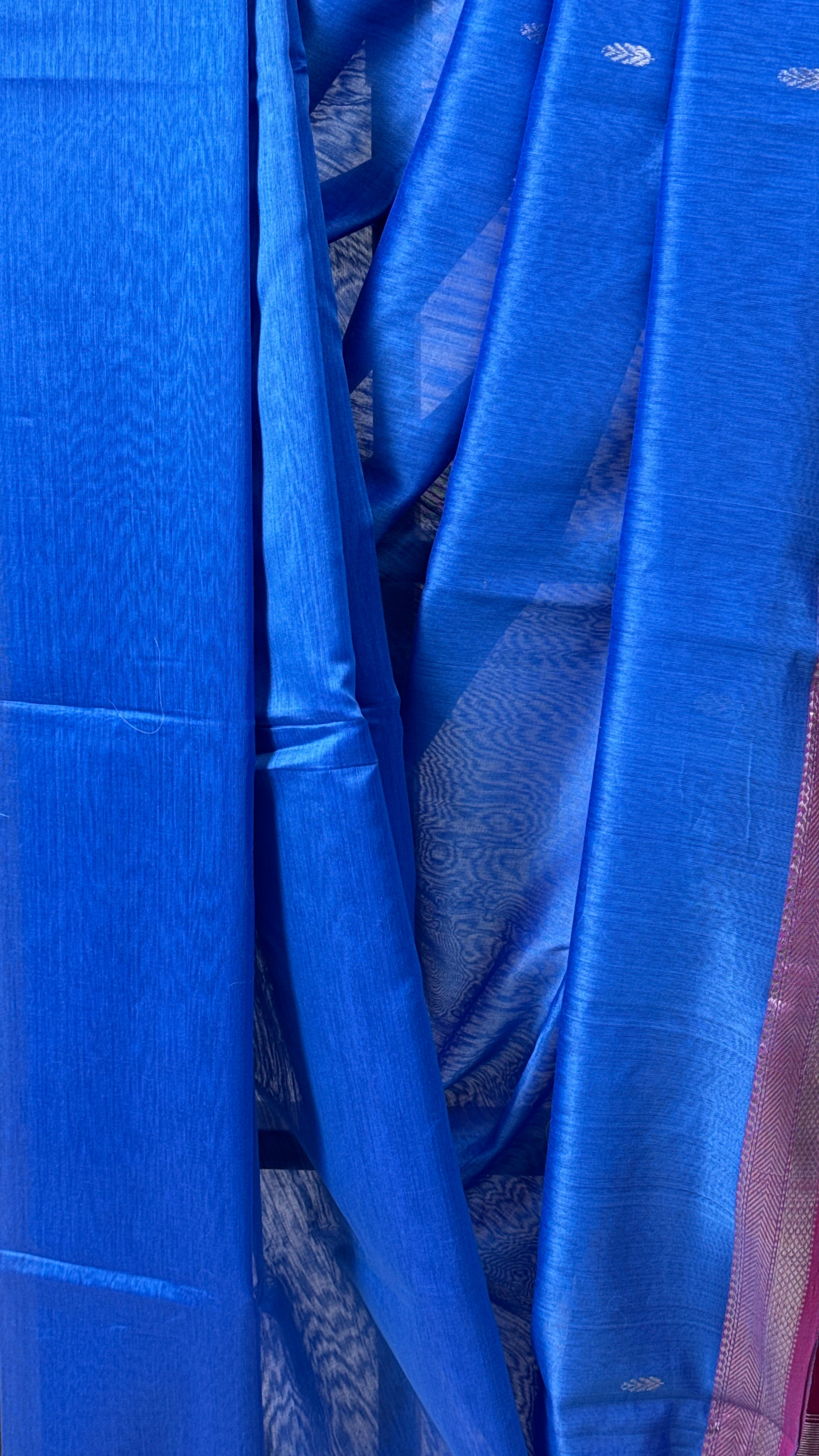 Blue Maheshwari Saree - SRBMS708