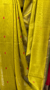 Mehandi Green Maheshwari Saree - SRMGMS704