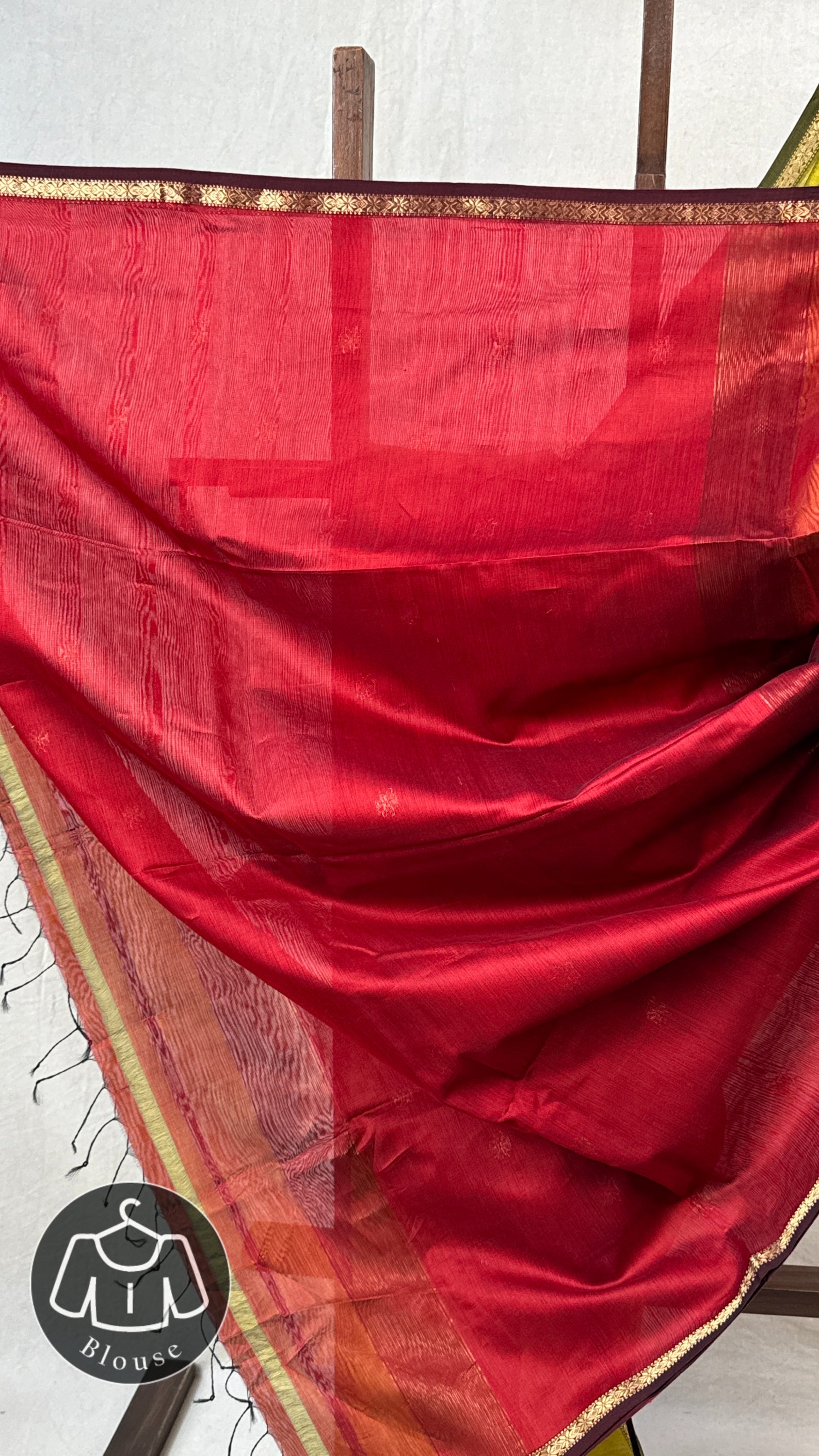 Mehandi Green Maheshwari Saree - SRMGMS704