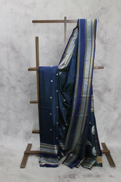 Navy Blue Kanjeevaram Silk Saree-SRNBKSS660