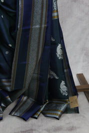 Navy Blue Kanjeevaram Silk Saree-SRNBKSS660