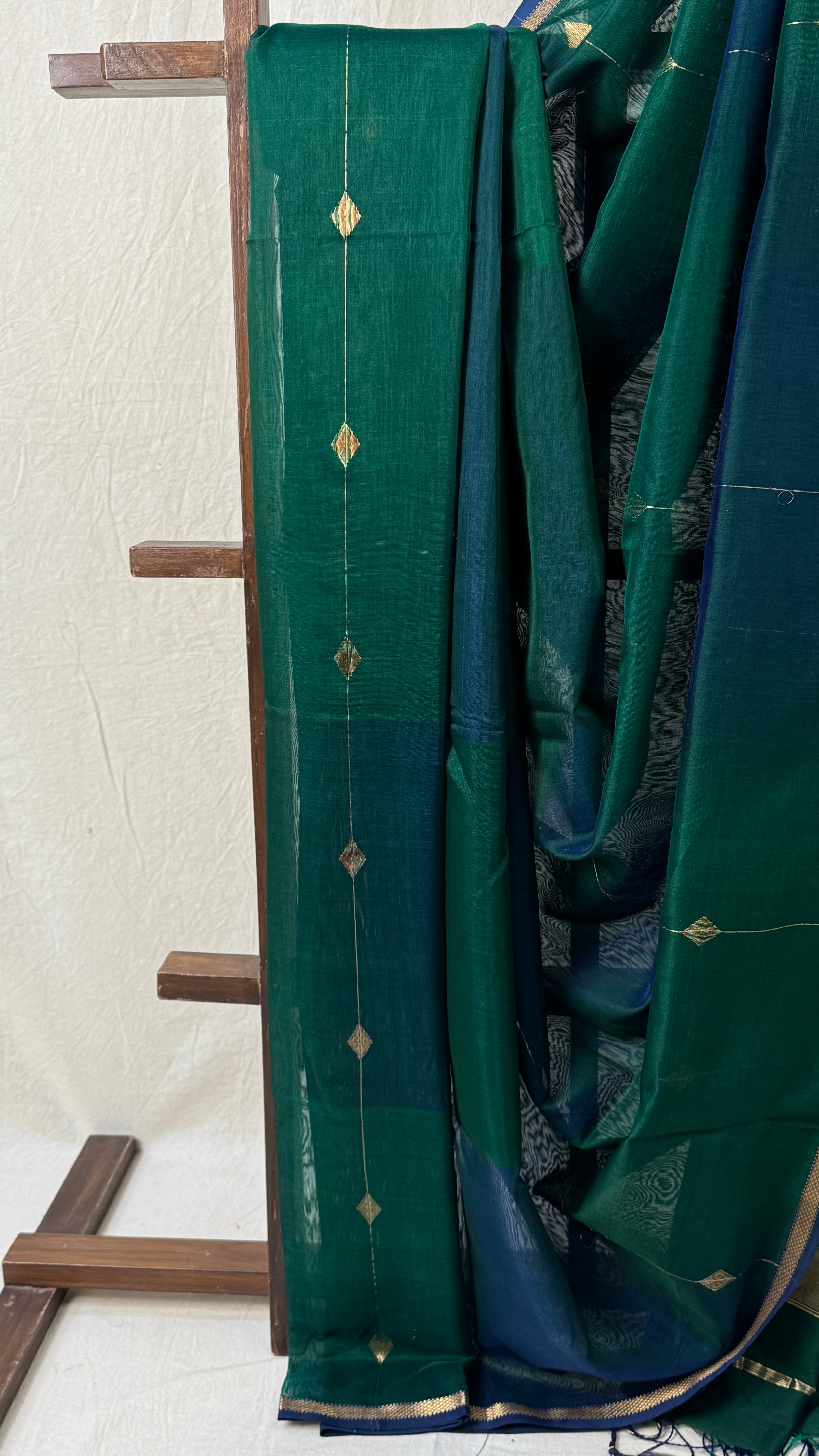 Green Maheshwari Saree - SRGMS721