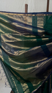 Green Maheshwari Saree - SRGMS721