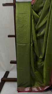 Pista Green Maheshwari Saree - SRPGMS717