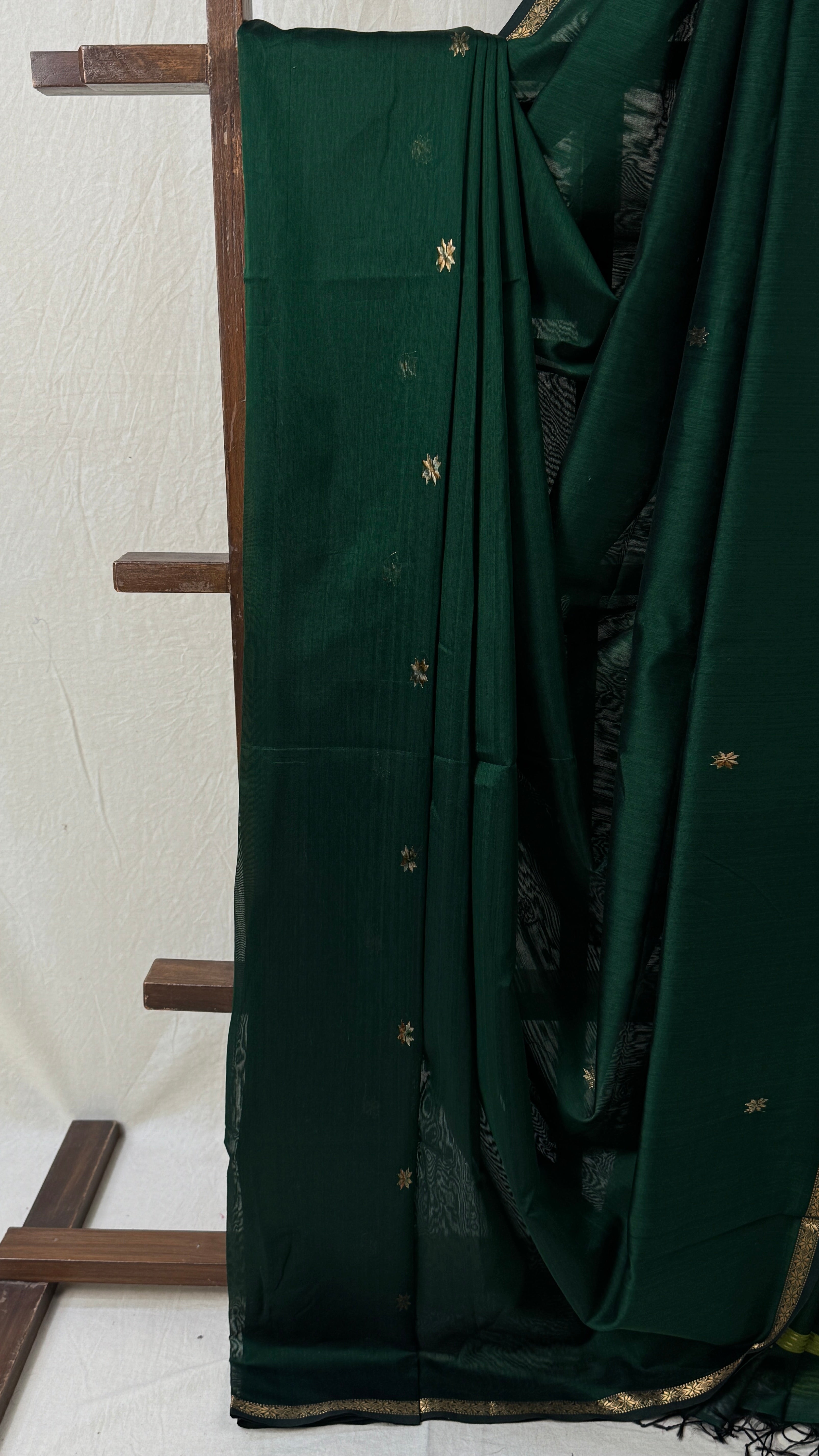 Green Maheshwari Saree - SRGMS732