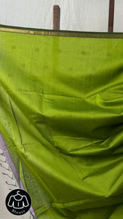 Green Maheshwari Saree - SRGMS732