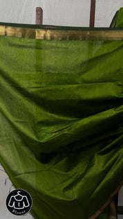 Mehendi Green Maheshwari Saree - SRMGMS754