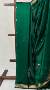 Green Maheshwari Saree - SRGMS753