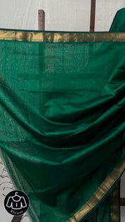 Green Maheshwari Saree - SRGMS753