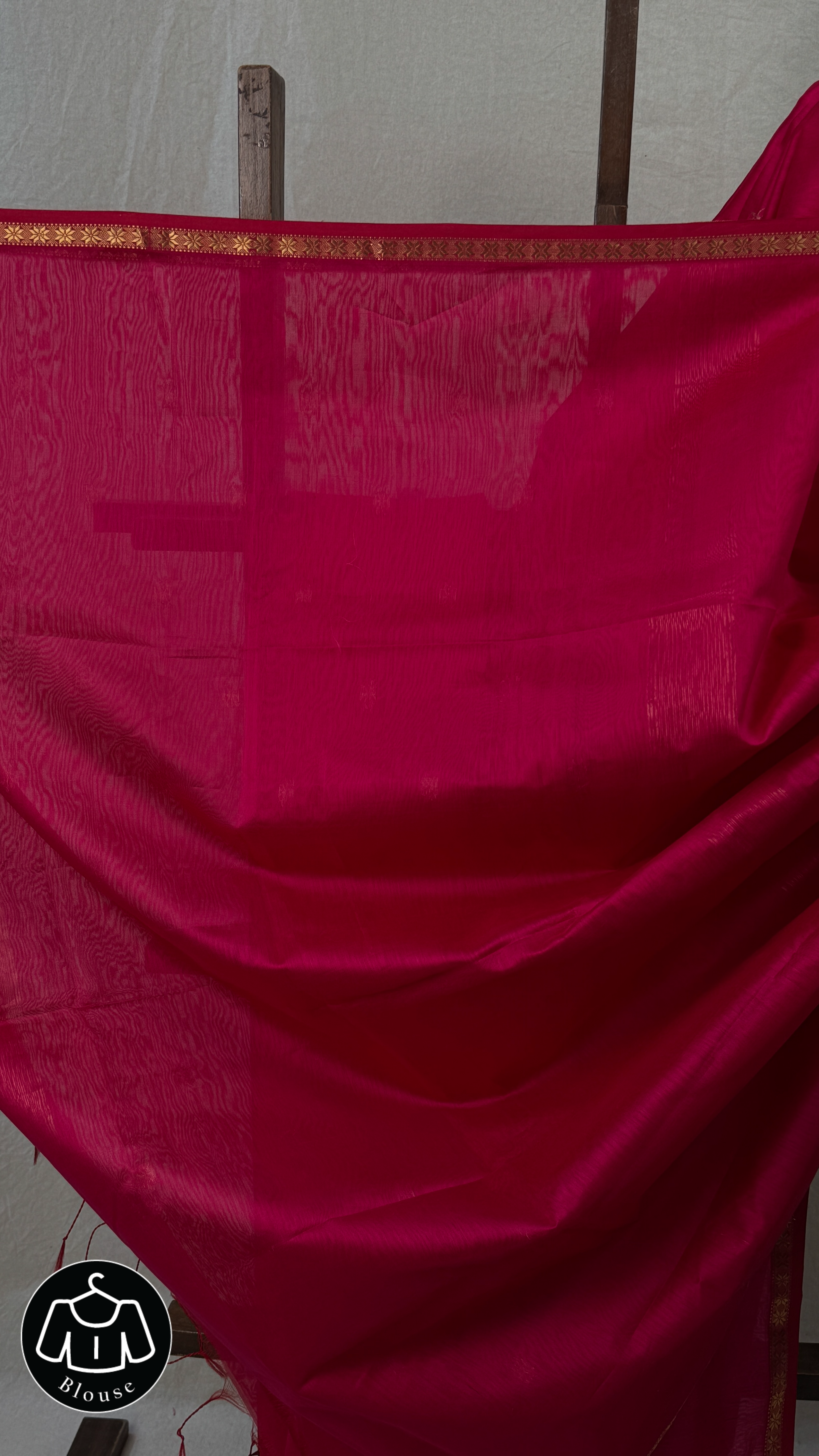 Rani Pink Maheshwari Saree - SRRPMS750