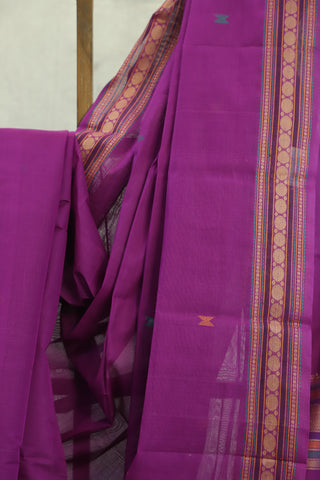 Purple Kanchi Cotton Saree-SRPKCS116