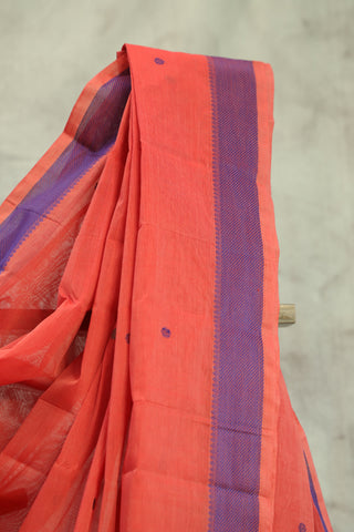 Peach Kanchi Cotton Saree-SRPKCS117