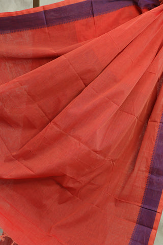 Peach Kanchi Cotton Saree-SRPKCS117