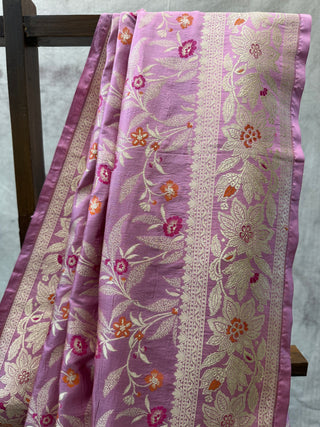 Pink Banarasi Silk Saree-SRPBSS190