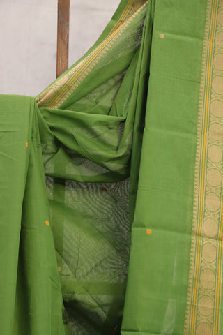 Mehndi Green Kanchi Cotton Saree-SRMGKCS106