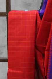 Red Kanjeevaram Silk Saree-SRRKSS778