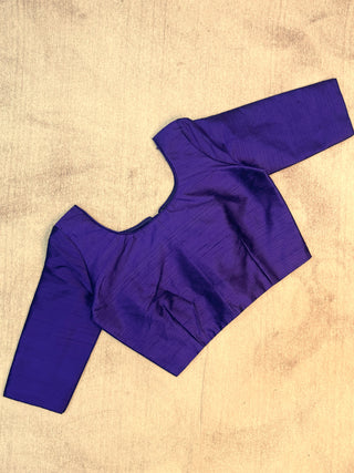Purple Raw Silk Blouse