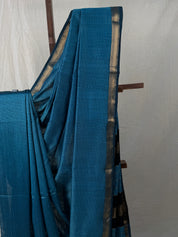 Sky Blue Maheshwari Saree - SRSBMS779