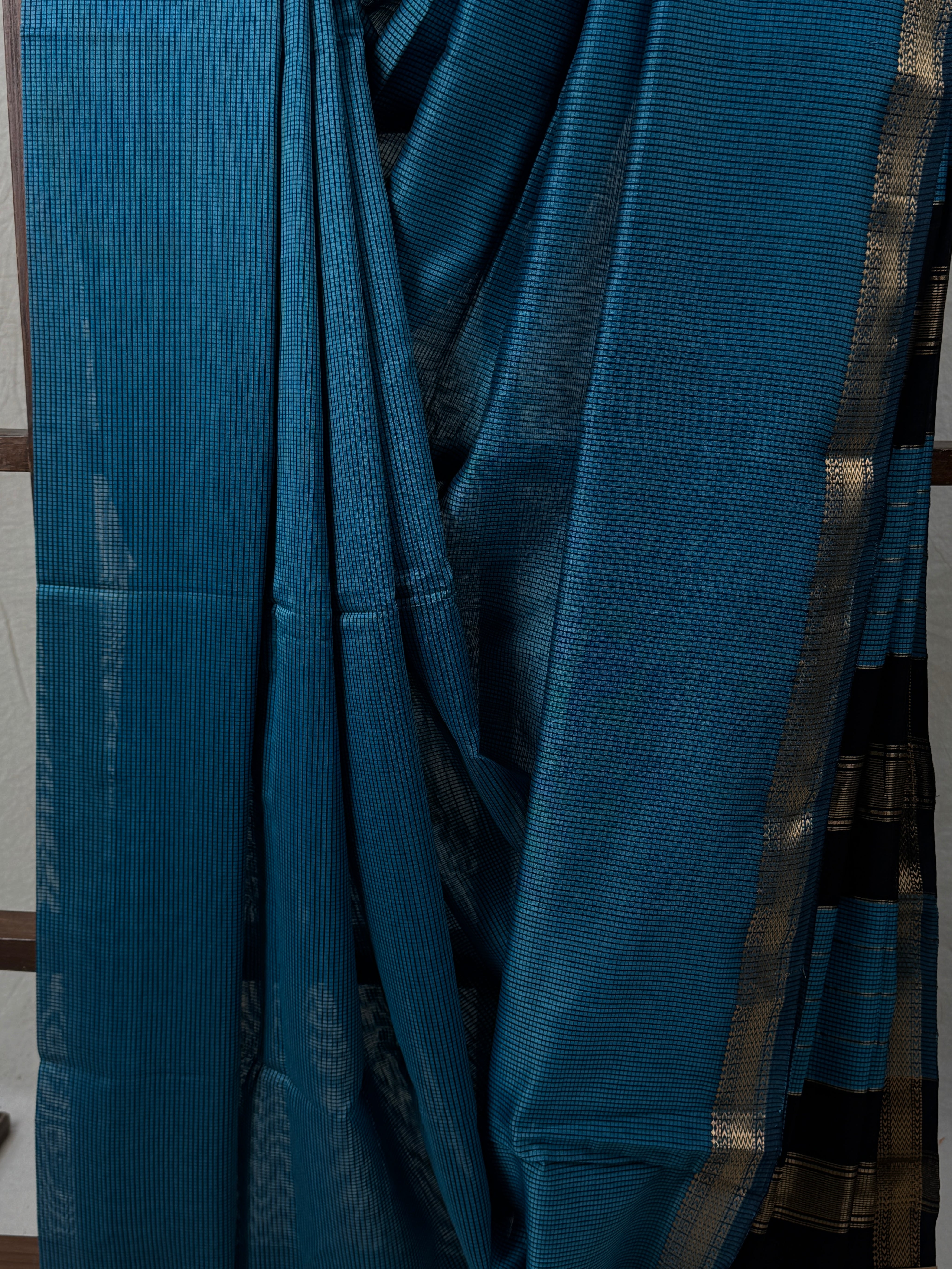 Sky Blue Maheshwari Saree - SRSBMS779