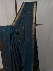 Rama Green Maheshwari Tissue Saree - SRRGMTS626