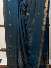 Rama Green Maheshwari Tissue Saree - SRRGMTS626