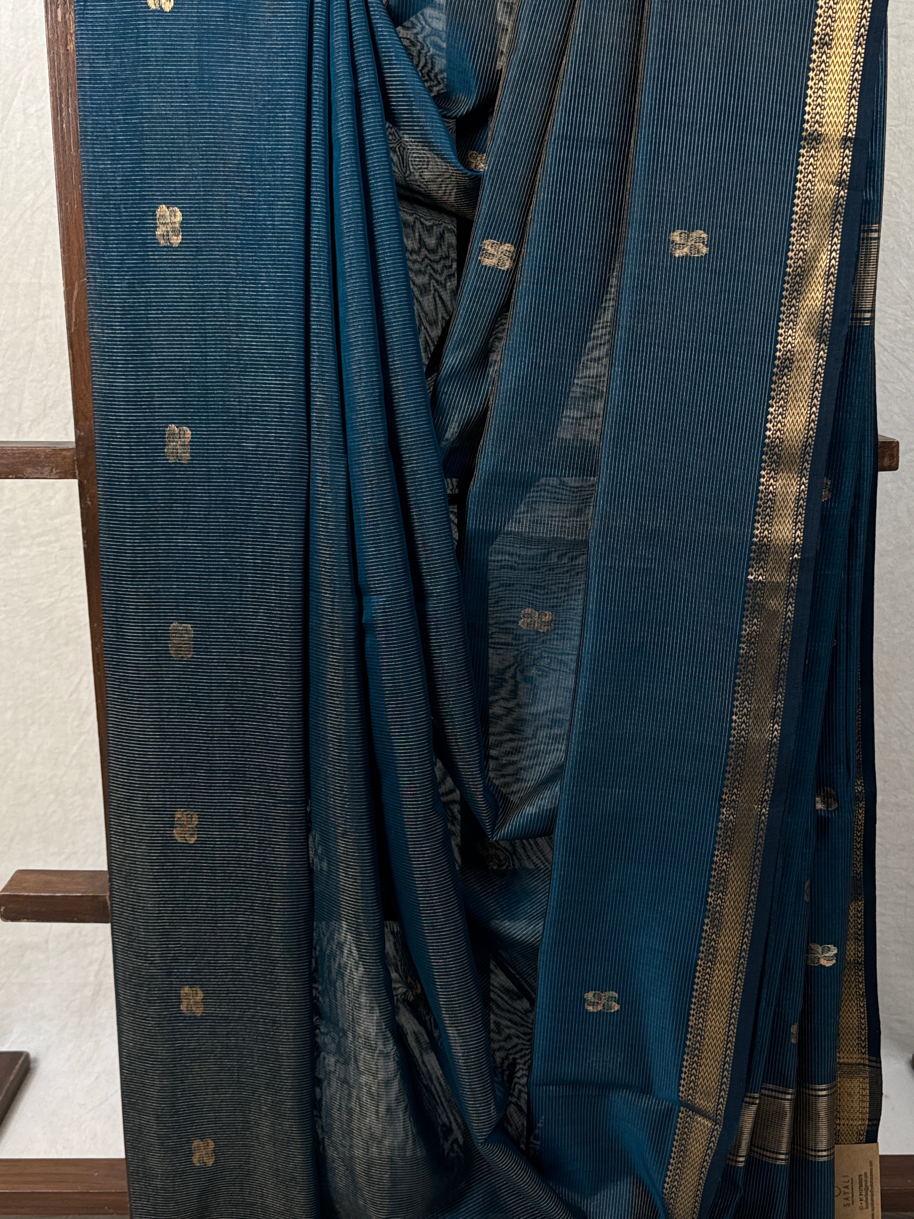 Rama Green Maheshwari Tissue Saree - SRRGMTS626