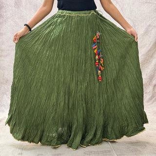 Green Cotton Skirt (R52)