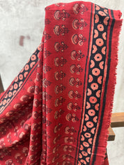 Red HBP Modal Saree - SRRMS156