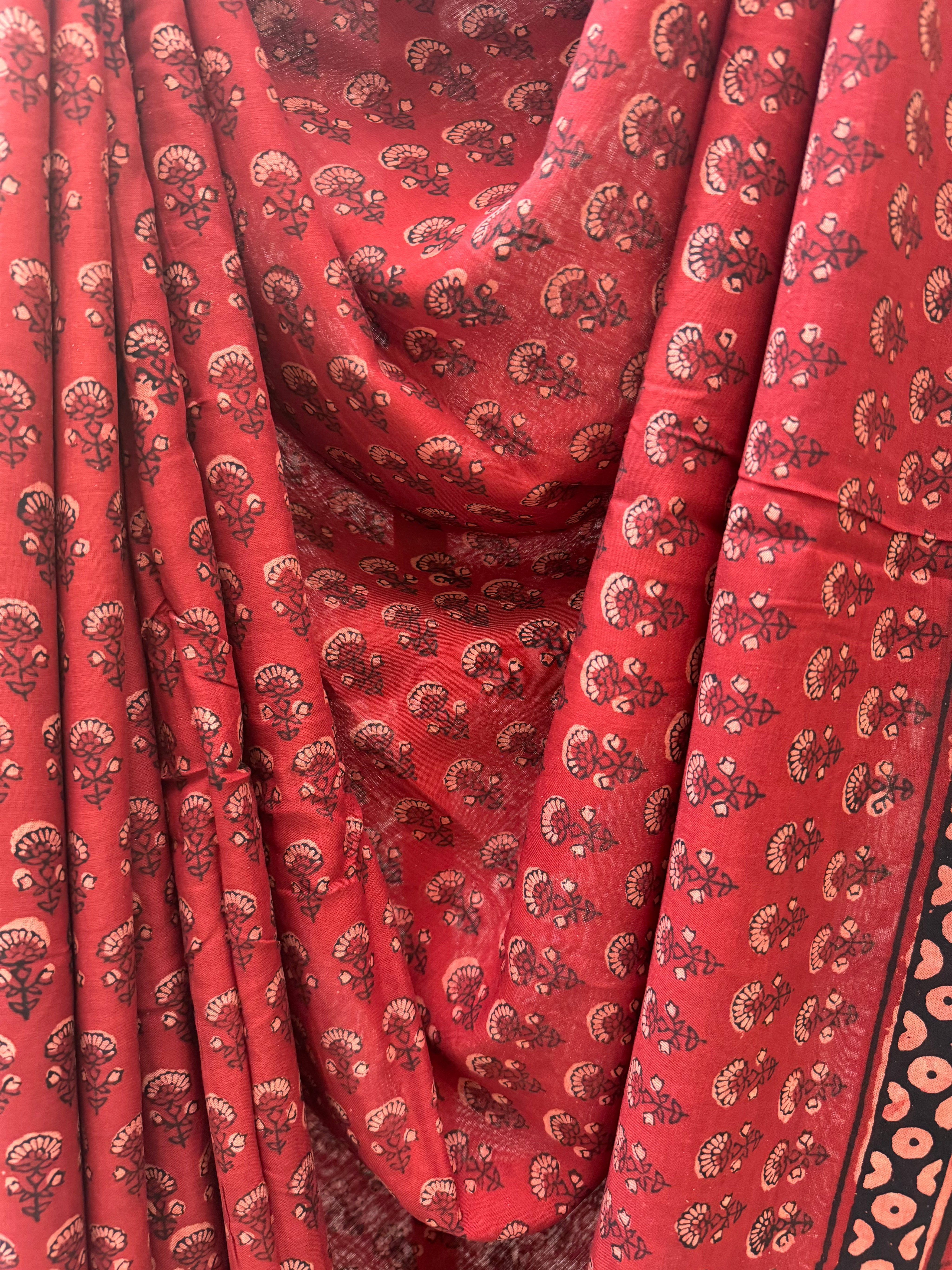 Red HBP Modal Saree - SRRMS156