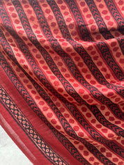Red HBP Modal Saree - SRRMS156